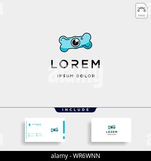 Dog Paw Camera Logo Template Vector Design Stock Vector