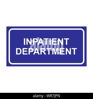 inpatient department Stock Vector