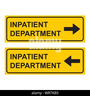 inpatient department Stock Vector
