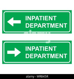 inpatient department Stock Vector