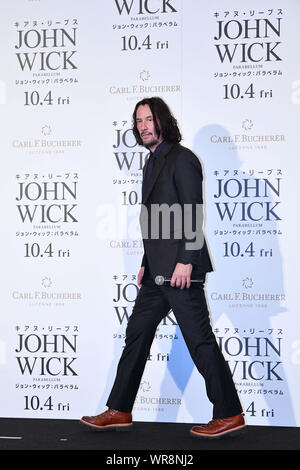 Tokyo, Japan. 10th Sep 2019. Keanu Reeves attend the Japan premiere of “John Wick: Chapter 3 - Parabellum” on September 10 in Tokyo, Japan. Credit: Aflo Co. Ltd./Alamy Live News Stock Photo