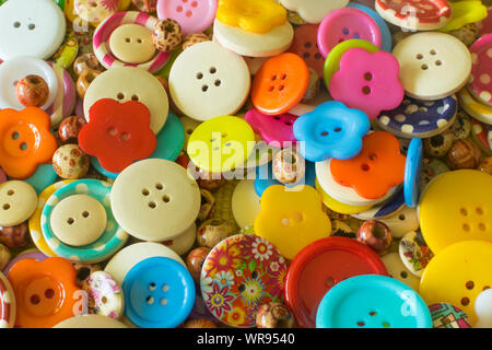 Various sewing buttons .Full frame photography.