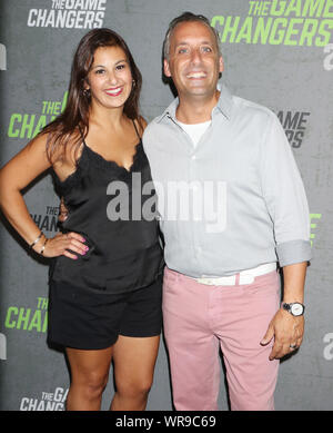 September 09, 2019 Bessy Gatto, Joe Gatto attend the premiere of The Game Changers at the Regal Battery Park in New York. September 09, 2019 Credit:RW/MediaPunch Stock Photo