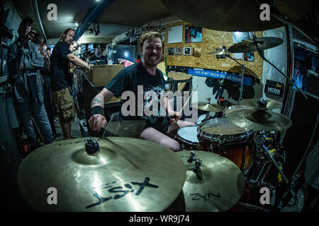 Aarhus, Denmark. 21st, August 2018. The Danish death metal band Baest ...