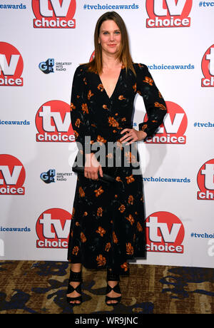 Liz White attending the TV Choice Awards at the London Hilton on Park