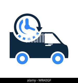On-Time Delivery / Schedule Pickup Icon Stock Vector