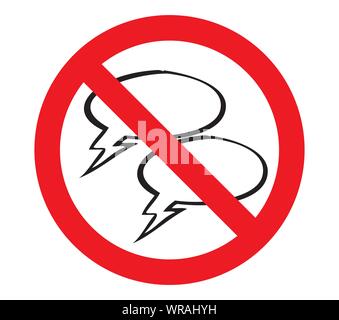 talk, ban, baloon, sign, forbidden, Stock Vector