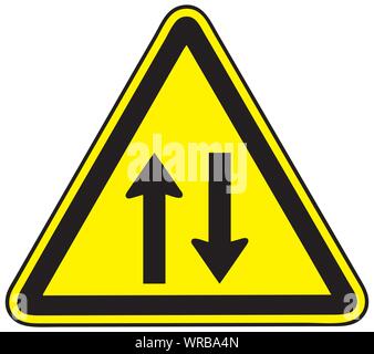 Arrow, two way, direction icon. Vector illustration, flat design Stock ...