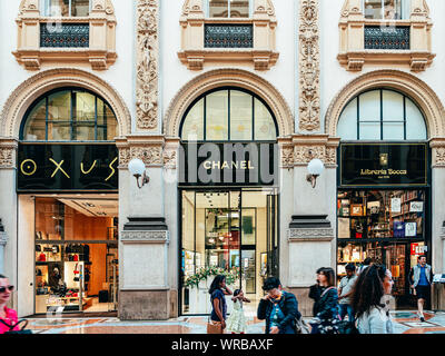 MILAN, ITALY - MAY 30, 2019: Louis Vuitton Store in galleria Vittorio  Emanuele, the oldest shopping mall and major landmark in Italy visited by  tourists all around the world Stock Photo