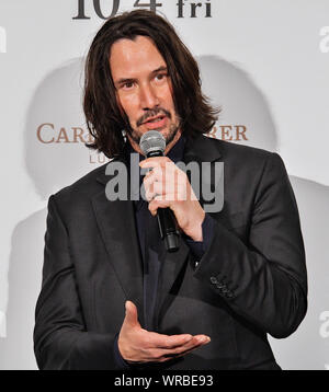 Tokyo, Japan. 10th Sep, 2019. Actor Keanu Reeves attends the Japan premiere for the film 'John Wick: Chapter 3 - Parabellum' in Tokyo, Japan on Tuesday, September 10, 2019.     Photo by Keizo Mori/UPI Credit: UPI/Alamy Live News Stock Photo