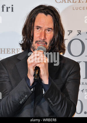 Tokyo, Japan. 10th Sep, 2019. Actor Keanu Reeves attends the Japan premiere for the film 'John Wick: Chapter 3 - Parabellum' in Tokyo, Japan on Tuesday, September 10, 2019.     Photo by Keizo Mori/UPI Credit: UPI/Alamy Live News Stock Photo