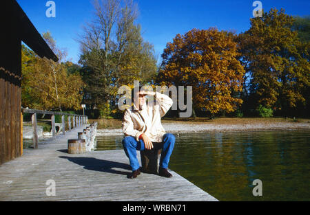 Klaus Wennemann, deutscher Schauspieler, Deutschland 1988. German actor Klaus Wennemann, Germany 1988. Stock Photo