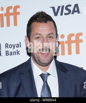 Toronto, Canada. 09th Sep, 2019. Adam Sandler attends the 'Uncut Gems'premiere during the 2019 Toronto International Film Festival at Princess of Wales Theatre on September 09, 2019 in Toronto, Canada. Photo: PICJER/imageSPACE/MediaPunch/Alamy Live News  Stock Photo