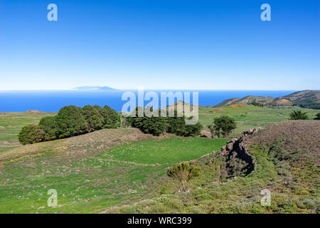 El Hierro - Landscape in the central highland Meseta de Nisdafe Stock Photo