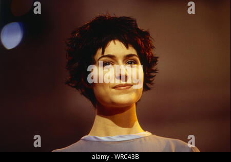 Sissel Kyrkjebo, norwegische Sängerin klassischer Musik, Deutschland 1994. Norwegian classical singer Sissel Kyrkjebo, Germany 1994. Stock Photo