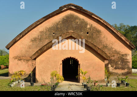 The Talatal Ghar the grandest examples of Tai Ahom architecture located close the Sivasagar Town, Assam India. Stock Photo