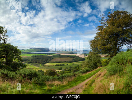 Looking over Loch Leven form Munduff Hill, Perth and Kinross, Scotland Stock Photo