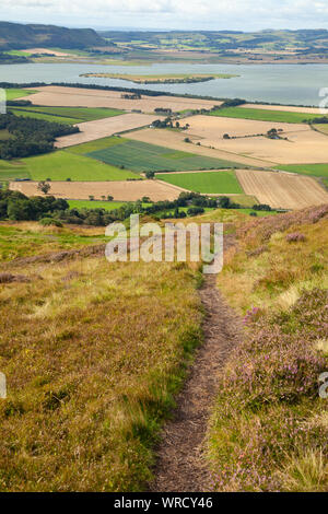 Looking over Loch Leven form Munduff Hill, Perth and Kinross, Scotland Stock Photo