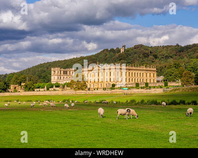 Chatsworth House, Derbyshire, UK Stock Photo