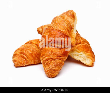Croissants on a white background Stock Photo