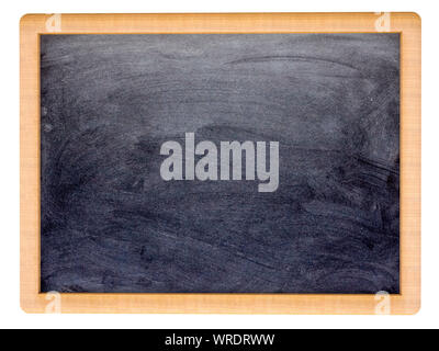 Blank, blackboard. Small wooden frame childs blank blackboard or chalkboard Stock Photo