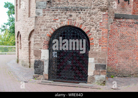 Entrance of Saint Nicholas chapel at the Valkhof park, Nijmegen, Netherlands Stock Photo