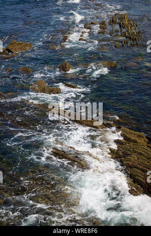 Detail of the beach, known as La Concha, in San Sebastian city. Stock Photo