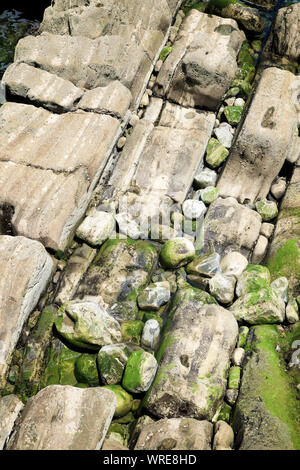 Detail of the beach, known as La Concha, in San Sebastian city. Stock Photo