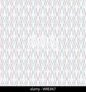 Sophisticated vintage style ornamental design in pastel purple and blue. Seamless vector pattern on white background. Great for wellbeing, cosmetic Stock Vector