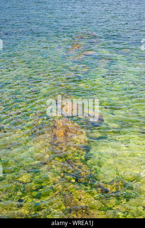 Detail of the beach, known as La Concha, in San Sebastian city. Stock Photo