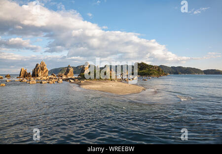 Hashigui-iwa (Bridge Pillar Rocks) - the series of rocks leading ...