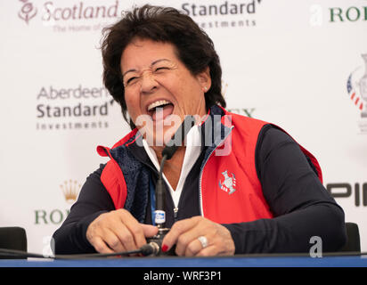 Auchterarder, Scotland, UK. 10 September 2019. Press conference by team at Gleneagles. Pictured Iain Masterton/Alamy Live News Stock Photo