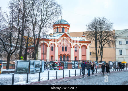 Vilnius, Lietuva - 04.01.2019: St. Paraskeva Church, Eastern Orthodox church in Vilnius. Religion. Stock Photo
