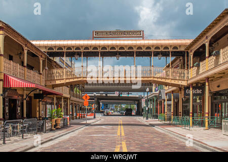 Orlando, Florida. August 17, 2019. Church Street Station at downtown area Stock Photo