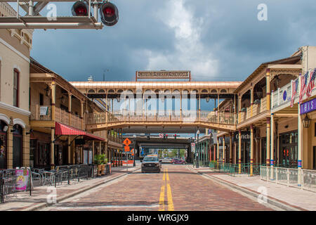 Orlando, Florida. August 17, 2019. Church Street Station at downtown area Stock Photo