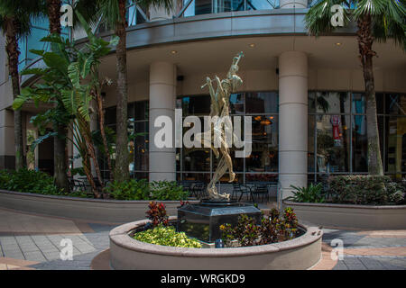 Orlando, Florida. August 17, 2019. Modern statue at downtown area Stock Photo