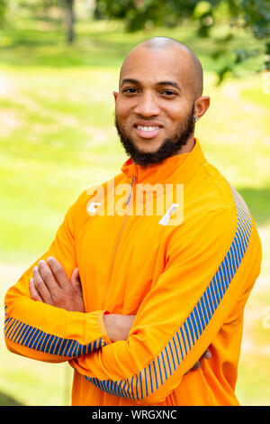 ARNHEM, 10-09-2019, team presentation World Athletics Championship in Doha, running athlete Christoper Garia Stock Photo