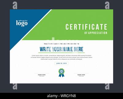 Certificate Template for personal or professional use Stock Vector