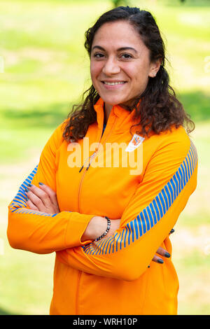 Arnhem, Nederland. 10th Sep, 2019. ARNHEM, 10-09-2019, team presentation World Athletics Championship in Doha, running athlete Naomi Sedney Credit: Pro Shots/Alamy Live News Stock Photo