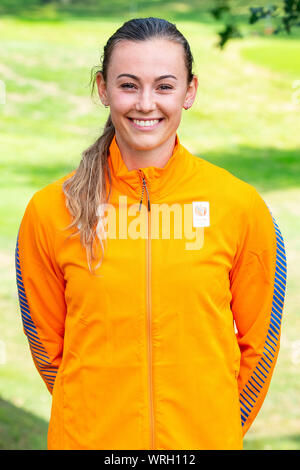 Arnhem, Nederland. 10th Sep, 2019. ARNHEM, 10-09-2019, team presentation World Athletics Championship in Doha, running athlete Nadine Visser Credit: Pro Shots/Alamy Live News Stock Photo