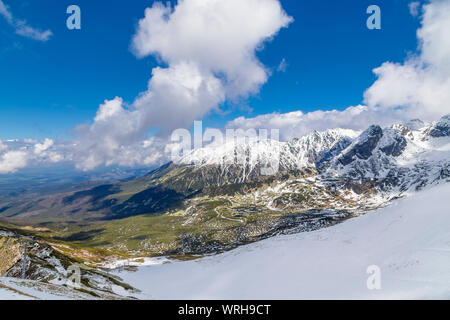 Mountain landscape - Ski Resort in Zakopane. Poland. Stock Photo