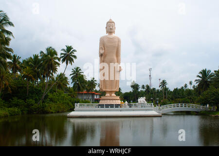 Tsunami Memorial - Peraliya Buddha Statue in Hikkaduwa, Sri Lanka Stock Photo