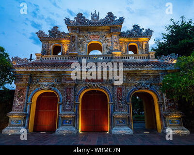 Vietnam Unseco old imperial city hue archway Stock Photo