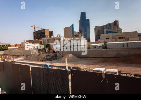Riyadh Metro project construction area in the Al Murabba neighborhood Stock Photo