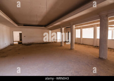 The interior of the abandoned luxury villa in Riyadh Stock Photo