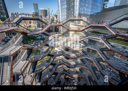 New York, USA - Hudson Yards Vessel Stock Photo