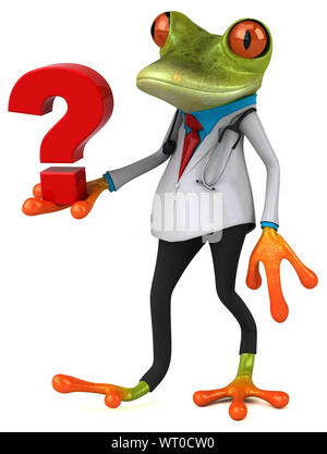 Frog doctor - 3D Illustration Stock Photo