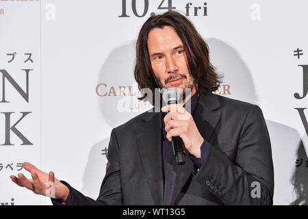 Tokyo, Japan. 10th Sep, 2019. Keanu Reeves attending the 'John Wick: Chapter 3 - Parabellum' premiere at Roppongi Hills on September 10, 2019 in Tokyo, Japan. Credit: Geisler-Fotopress GmbH/Alamy Live News Stock Photo