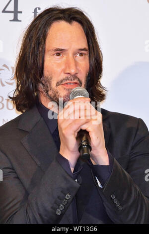 Tokyo, Japan. 10th Sep, 2019. Keanu Reeves attending the 'John Wick: Chapter 3 - Parabellum' premiere at Roppongi Hills on September 10, 2019 in Tokyo, Japan. Credit: Geisler-Fotopress GmbH/Alamy Live News Stock Photo