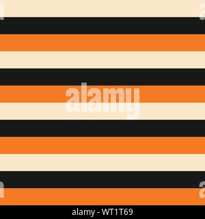 Horizontal orange gold yellow beige black stripes seamless vector background Stock Vector
